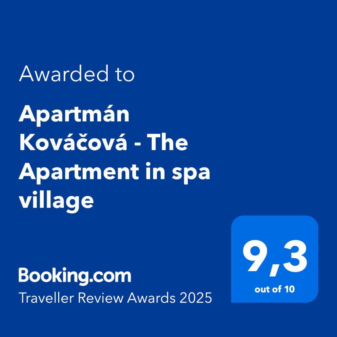 Apartman Kovacova - The Apartment In Spa Village Zewnętrze zdjęcie